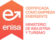 Certificada como Empresa Emergente por ENISA — Ministerio de Industria y Turismo